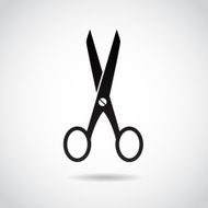 Scissors icon isolated on white background