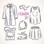 fashion set with women&#039;s clothing - 2