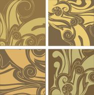 curly pattern squares