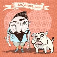 man and his dog N2