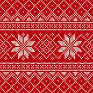 Christmas Sweater Design Seamless Knitting Pattern N6