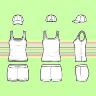 Top cap and shorts set
