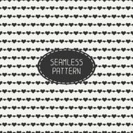 Romantic seamless pattern with hearts Beautiful vector illustration N11