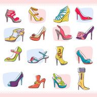 Set of Fashionable Shoes