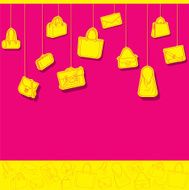 creative fashion bag banner design N2