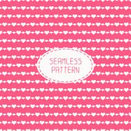 Romantic seamless pattern with hearts Beautiful vector illustration N12