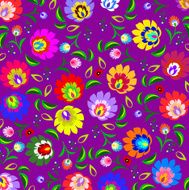 Traditional folk floral pattern N6