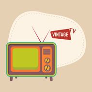 Retro vintage television concept