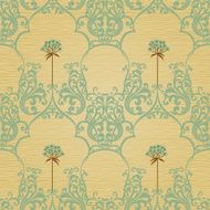 Traditional floral pattern in retro style N6
