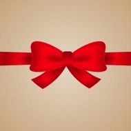 brown cardboard with red bow
