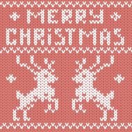 Christmas greeting card with deers