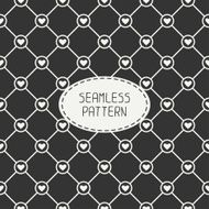 Romantic seamless pattern with hearts Beautiful vector illustration N13