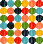 seamless geometric circles pattern