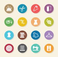Sewing Icons - Color Circle Series