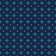 Seamless Knitted Pattern Festive and Fashionable Sweater Design N3