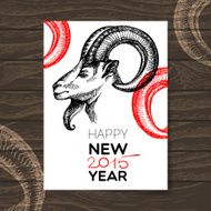Happy New Year and Merry Christmas card N5