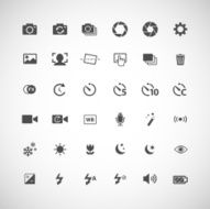 camera icon set vector eps10
