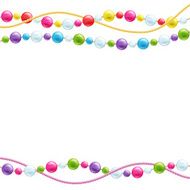 Colorful glass beads decoration background