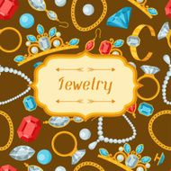 Set of beautiful jewelry and precious stones N6