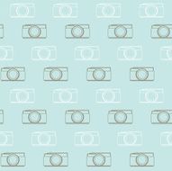 seamless pattern vintage camera vector eps10 N5