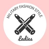 military fashion style lipstick