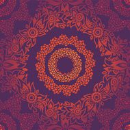 Ornamental seamless pattern with flowers