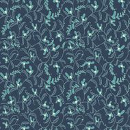 seamless line floral pattern N14