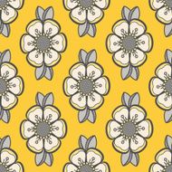 Fashion pattern with flowers