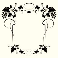 Vintage frame in retro style vector illustration N12