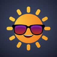 cute sun avatar wearing glasses N2