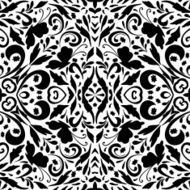 seamless floral pattern with butterflies N4