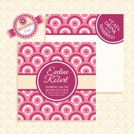 Retro wedding card N3