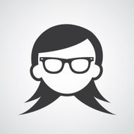 woman glasses symbol