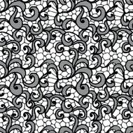 Lace seamless pattern with flowers N151
