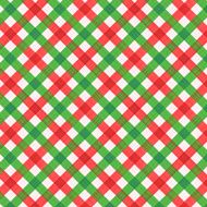 Christmas red and green gingham fabric seamless pattern included