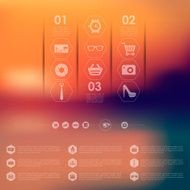 fashion infographic with unfocused background N120