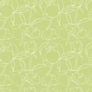 Seamless floral background with peonies N17