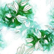 Seamless pattern with leaves N48