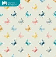 Seamless pattern of butterflies N2