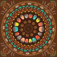 Round abstract pattern Ornamental background N2