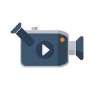 Video camera flat icon vector icon N3