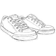 Vector Sketch Skaters Shoes N2