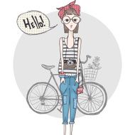 Hipster Girl With a Camera N4