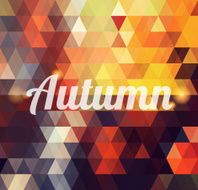 Autumn geometric background
