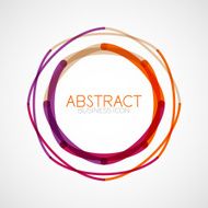 Symmetric abstract geometric shape N362