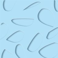 abstract blue 3D cut paper pattern background
