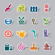 Agriculture and Fisheries Color Icon Label