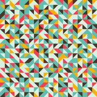 Seamless pattern with triangles and rhombuses