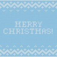 Card of Merry Christmas 2015 Knitted texture Happy New Year