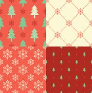 seamless christmas element pattern